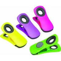 Set Of 4 Magnetic Memo Clips