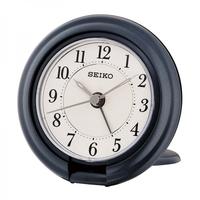 Seiko QHT014N Travel Alarm Clock with Screen Press Function Dark Grey