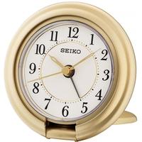 Seiko QHT014G Travel Alarm Clock with Screen Press Function Gold