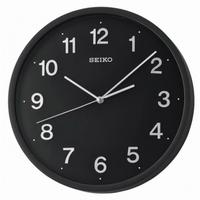 Seiko QXA660K Sweep Second Wall Clock with 3D Numerals Black