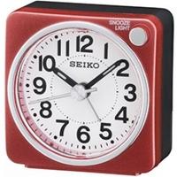 Seiko QHE118R Bedside Alarm Clock Red