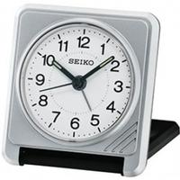 Seiko Travel Alarm Clock Silver