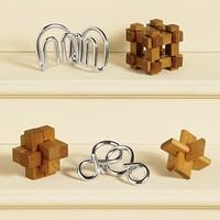 Set of 5 Great Minds Wooden Puzzles