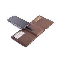 SEYVR Phone Charging Men\'s Wallet for iPhone 5/6/6 Plus in Brown