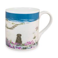 sea pinks art mug