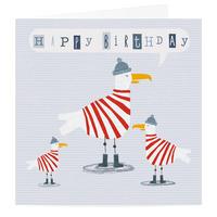 Seagull Happy Birthday Card