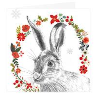 Seasons Hare Christmas Card