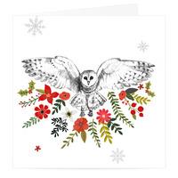 Seasons Owl Christmas Card