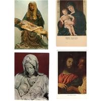 Set of 6 postcards of religious art