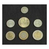 set of 7 turkish lira