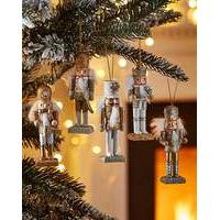 Set of 5 Golden Nutcracker Figurines