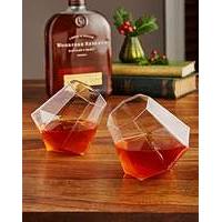 Set of two Diamond Whisky Glasses