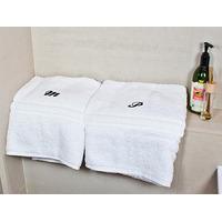 set of two luxury bath towels