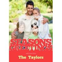 Seasons Greetings | Christmas Photo Card