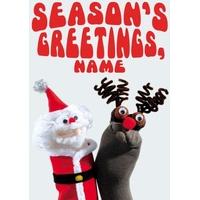 Season\'s santa | Personalised Christmas Card