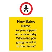 Sell it to the Circus | New Baby Card