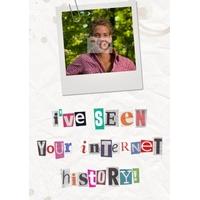 Seen Your History | Ransom Note Card