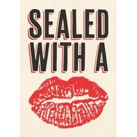 sealed with a kiss valentines card