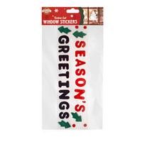 Season\'s Greetings Gel Window Stickers