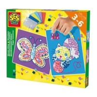 SES Creative Mosaic Cat and Butterfly Tiling Set