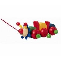 Selecta Bako Pull toy - Pull Along Caterpillar