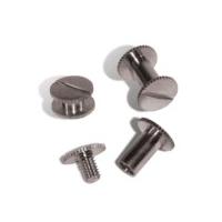 serrated edge nickel binding screws pack of 100