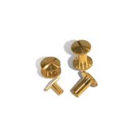 serrated edge brass binding screws pack of 100