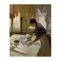 Servant Girl Ironing a Shirt By Edgar Degas