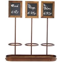 Securit Wine Bottle Display with Blackboards