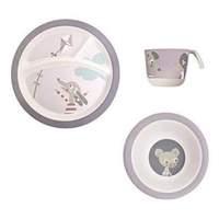 Sebra - Bamboo Dinner Set 3 Pcs - Farm Pastel Purple