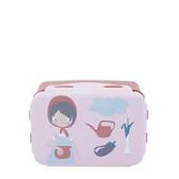 sebra lunch box plastic farm girl rose