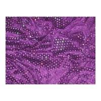 Sequinned Velour Dress Fabric Purple