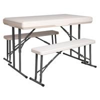 sealey gl87 portable folding table amp bench set
