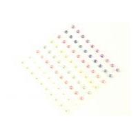 self adhesive flat backed craft pearls 4mm pastels