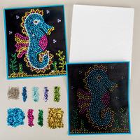 Seahorse Sequin Picture Kit (Each)
