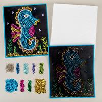 Seahorse Sequin Picture Kit (Pack of 10)