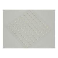 Self Adhesive Flat Backed Craft Pearls 4mm Wedding