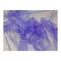 Sequin Spot Organza Fabric Lilac