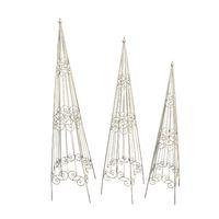 Set Of 3 Old Rectory Obelisks