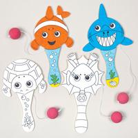 Sealife Colour-in Biff Bats (Pack of 4)