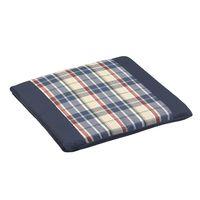 Set of 2 Blue Paris Seat Pads 41cm x 40cm