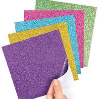 self adhesive glitter paper sheets per pack