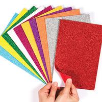 self adhesive glitter foam sheets per 3 packs