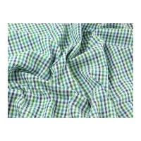 Seersucker Check Cotton Dress Fabric