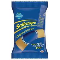 sellotape golden tape retail 18mm x 25m pack of 8