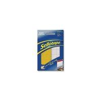 sellotape sticky hook and loop pads 20 x 20mm pack of 24