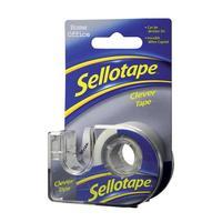 Sellotape Clever Tape Dispenser Roll Write-on Copier-friendly Tearable 18mmx15m Matt (Pack of 6)