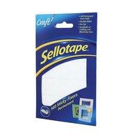 Sellotape Sticky Fixers Double-sided 12 x 25mm 140 Pads (Pack of 6)