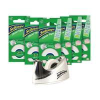 sellotape clever tape 18mm x 25m and large chrome dispenser value pack ...