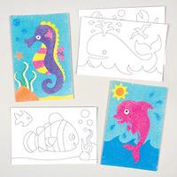 Sealife Sand Art Pictures (Pack of 32)